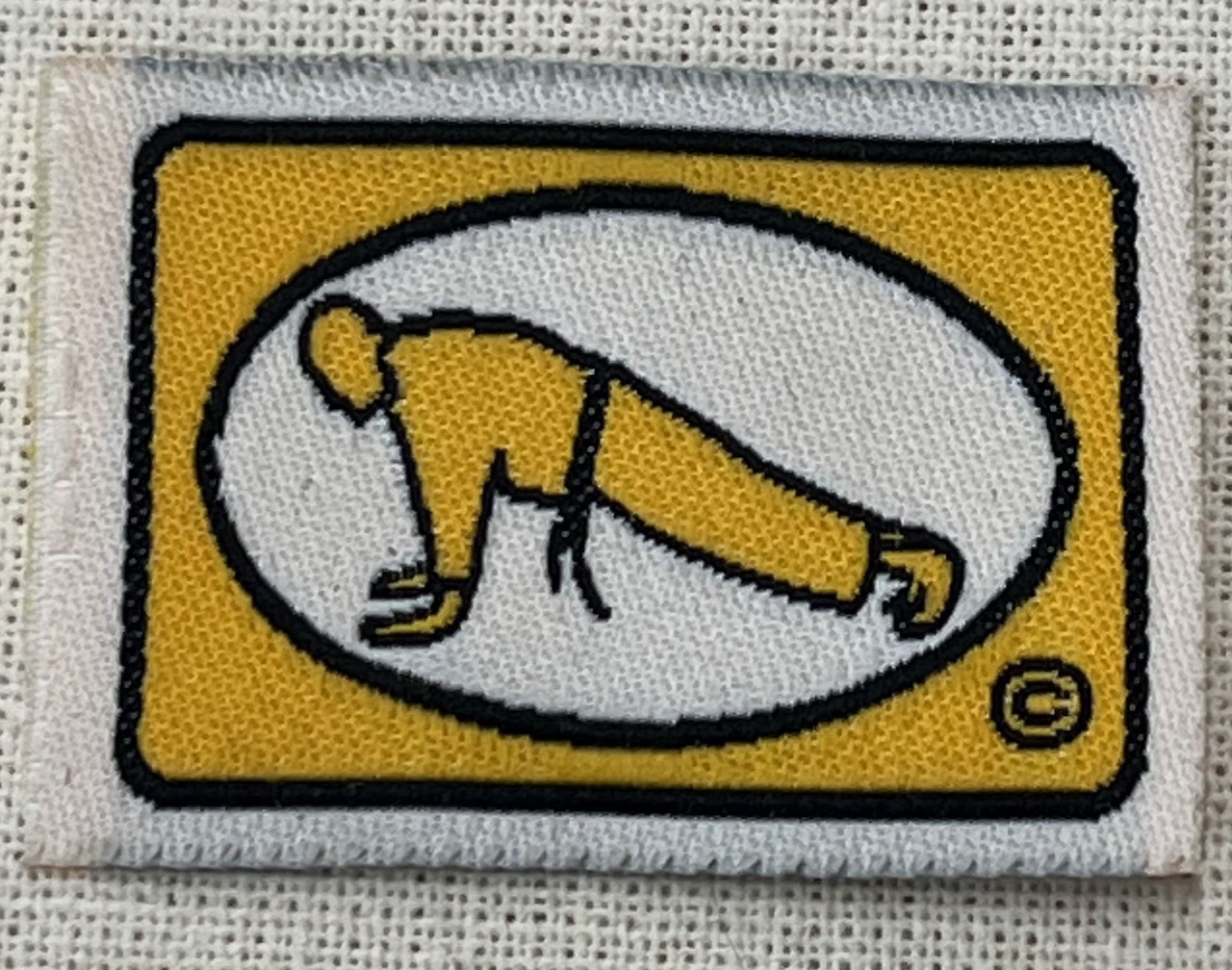 Yellow Press Ups badge Yellow Press Ups badge