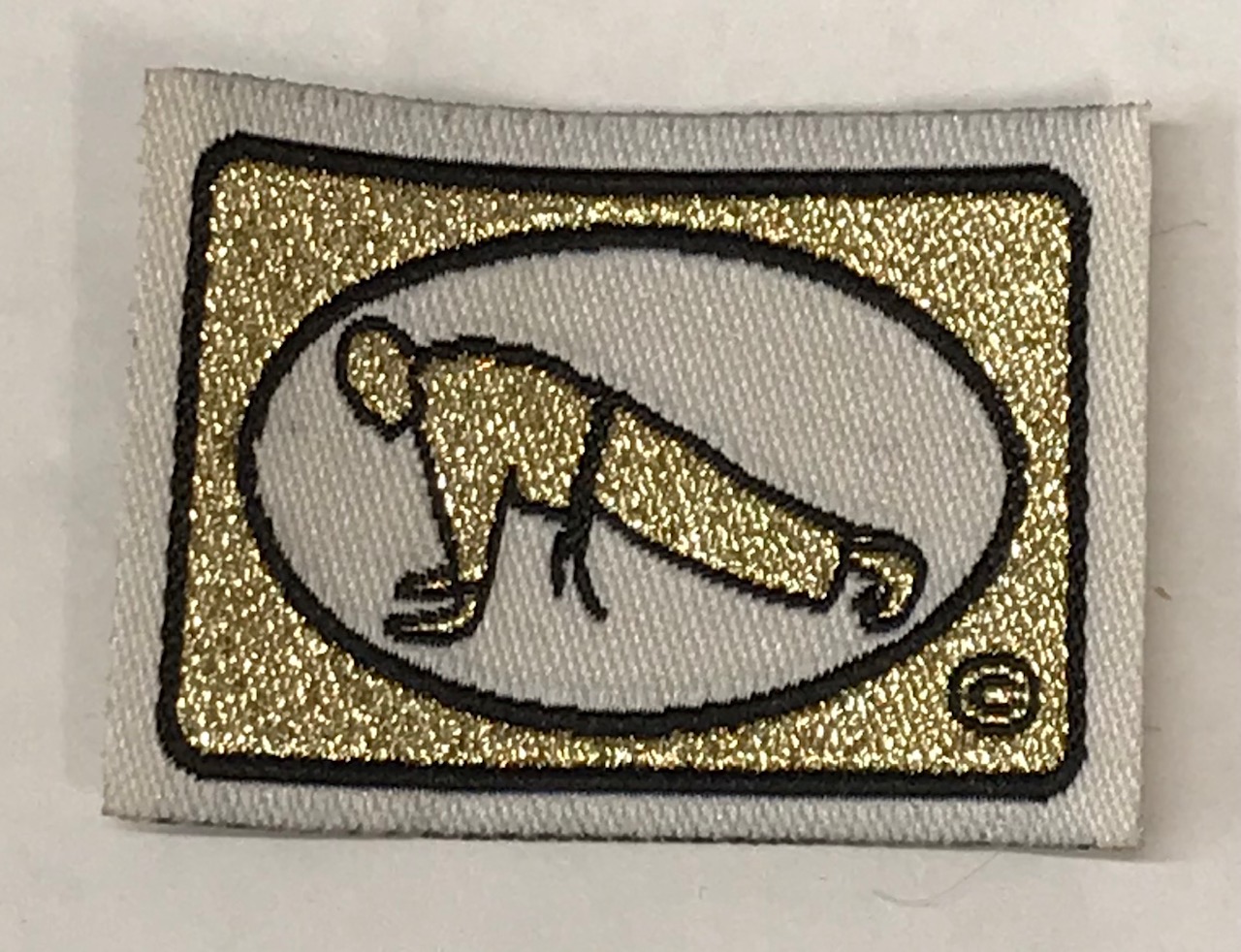 Gold Glitter Badge Press Ups